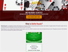 Tablet Screenshot of battleroyale.com